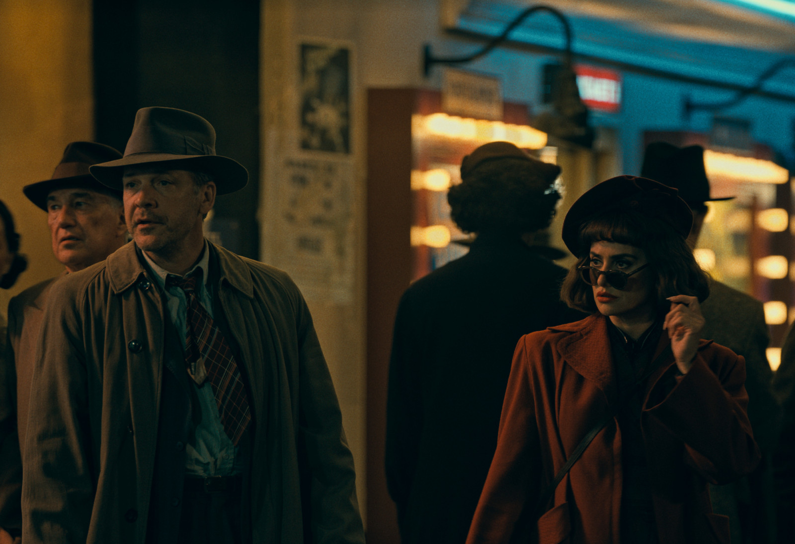 Peter Sarsgaard plays Detective Jake Wiles, and Penélope Cruz plays Myrna Mallow in 'The Bride!'