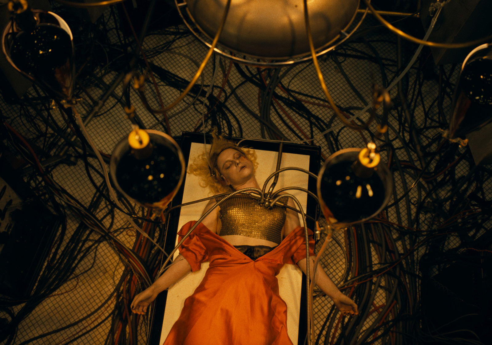 The Bride before she awakens before Frankenstein
