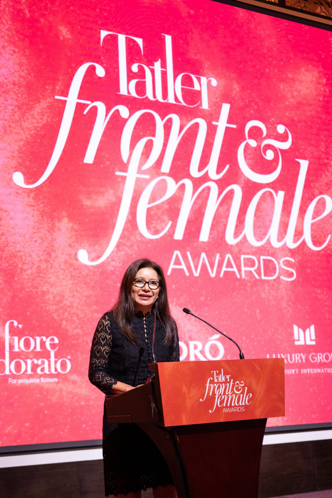 Chan, who is co-chair of the Women’s Associate Resource Group at Marriott, spoke about the importance of creating platforms for women to be recognised at the Front & Female Awards Singapore 2025 (Image: Max Chan)