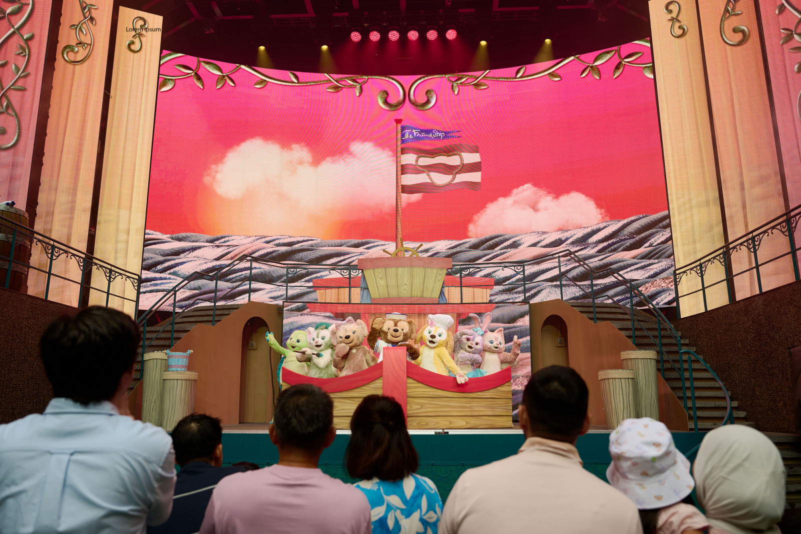 On the Disney Adventure, Duffy and The Friend Ship is a heartwarming stage show filled with original songs, imagination, and teamwork. Duffy and his friends embark on an imaginary adventure to help Duffy learn what the ocean truly means to him. (Abigail Nilsson, photographer)