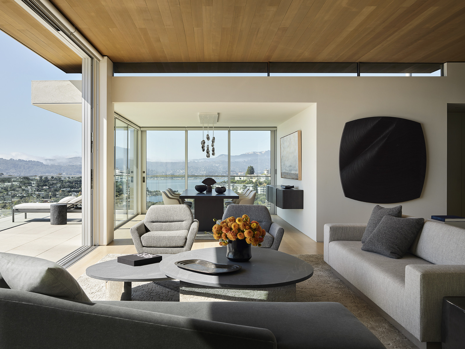 Exploring the modernist details in the living room of a San Francisco home designed by Swatt + Partners
