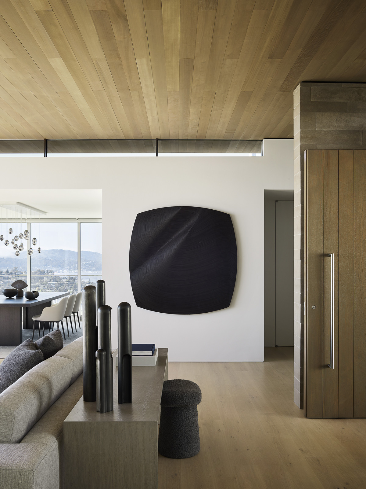 Exploring the modernist details in the living room of a San Francisco home designed by Swatt + Partners