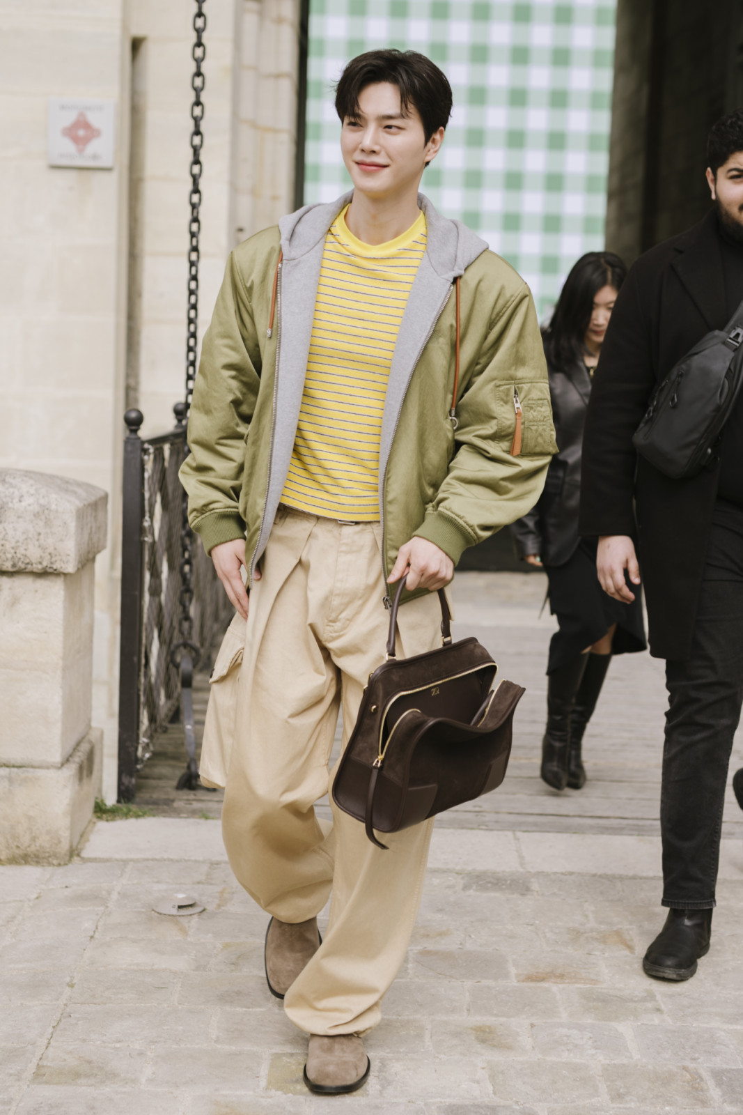 PARIS, FRANCE - MARCH 06: Song Kang attends the Loewe Womenswear Fall/Winter 2026-2027 show as part of Paris Fashion Week on March 06, 2026 in Paris, France. (Photo by Vanni Bassetti/Getty Images for Loewe)