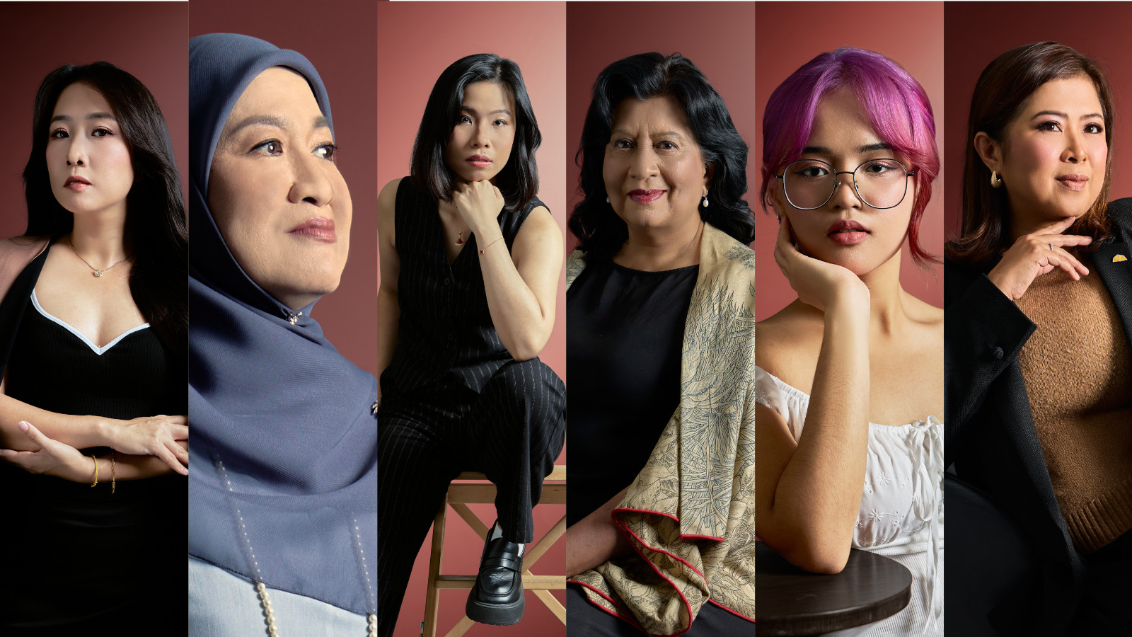 Meet Nurul A’in Abdul Latif, Yap Sue Yii, Natalie Loi Yoke Kei, Ain Husniza Saiful Nizam, Viviantie Sarjuni and Professor Dr Sushila Krishnaswamy-Chang, the six winners of the fourth Front & Female Awards in Malaysia