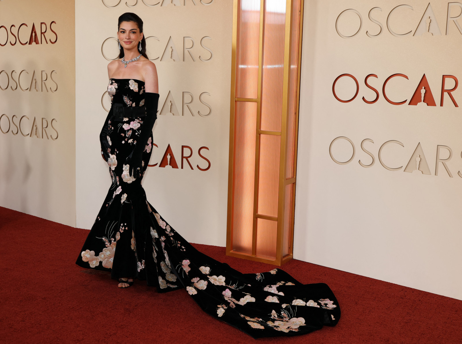US actress Anne Hathaway attends the 98th Annual Academy Awards at the Dolby Theatre in Hollywood, California on March 15, 2026. (Photo by ANGELA WEISS / AFP via Getty Images)