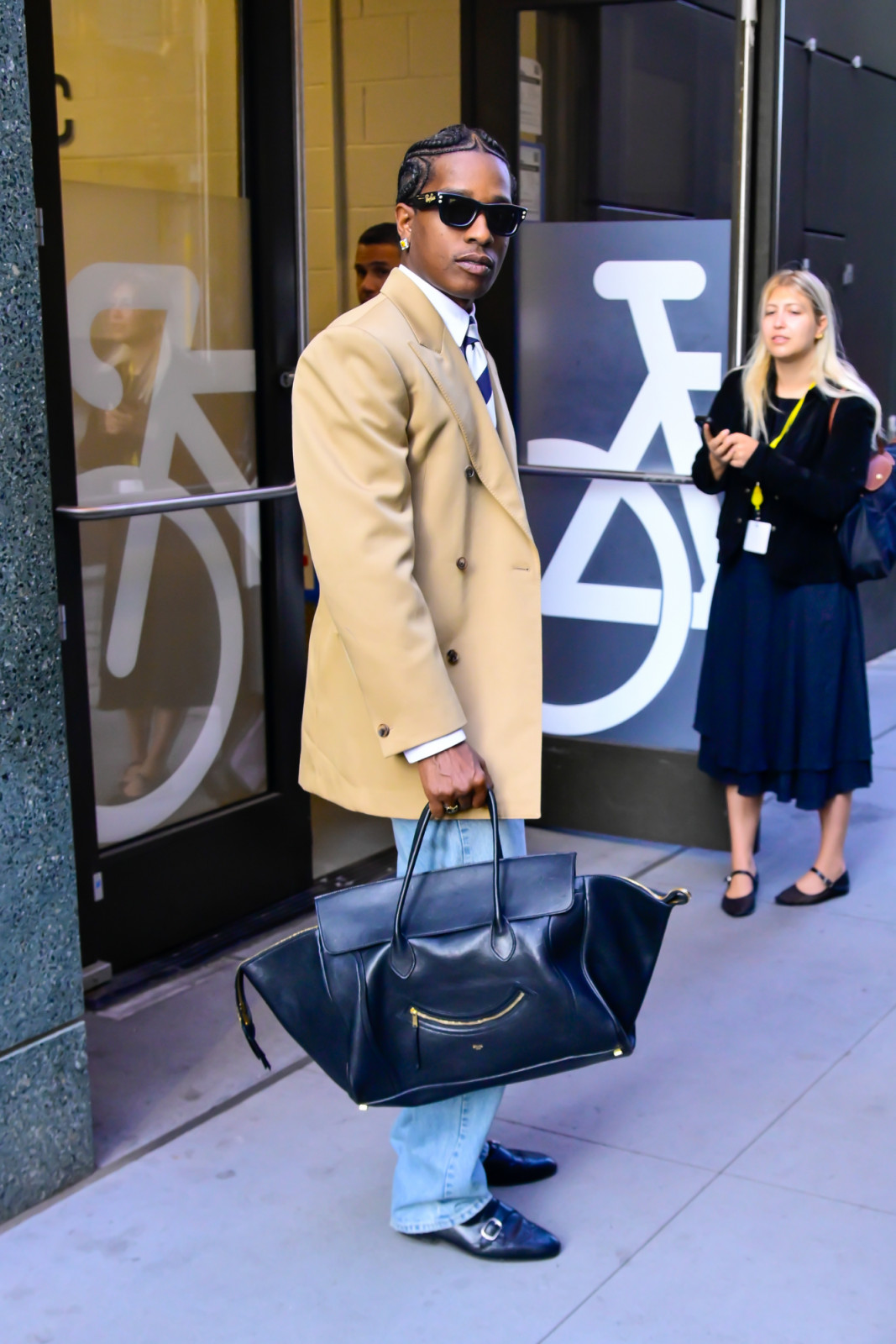 NEW YORK, NEW YORK - AUGUST 11: A$AP Rocky is seen on August 11, 2025 in New York City. (Photo by Raymond Hall/GC Images)