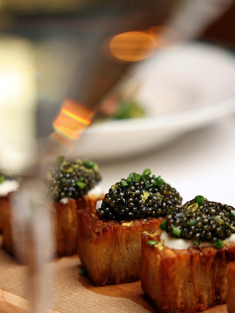 Medium-sized grains from the Osetra sturgeon, recognised for their amber to brown colour and long maturation cycle (Photo: thepolobar/Instagram)