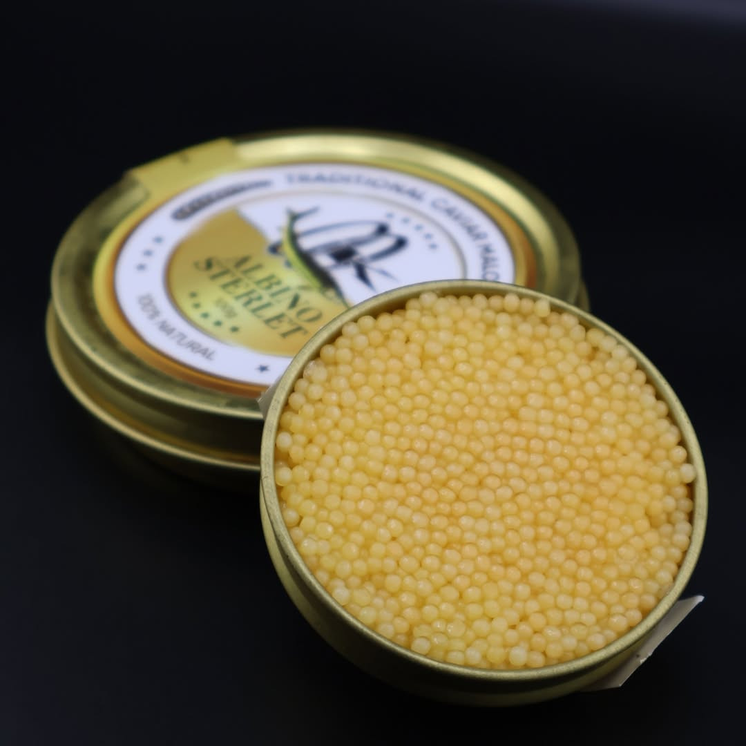 Fine, compact roe from the sterlet sturgeon, historically served in Russian imperial cuisine and less common in modern markets (Photo: nordicfishff/Instagram)