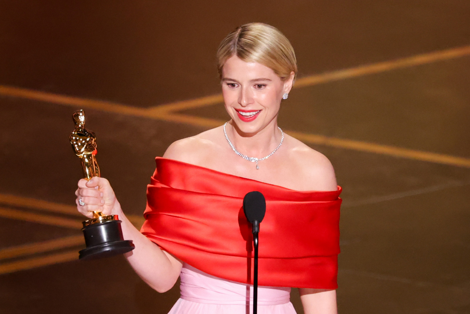 Jessie Buckley at the 98th Annual Oscars held at Dolby Theatre on March 15, 2026 in Hollywood, California. (Photo by Rich Polk/Penske Media via Getty Images)