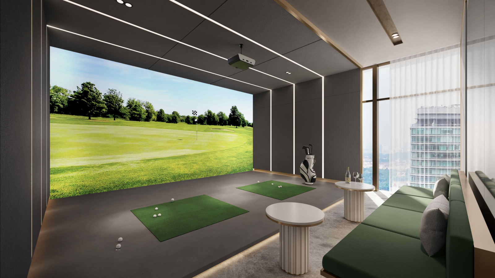 The Golf Simulator Room