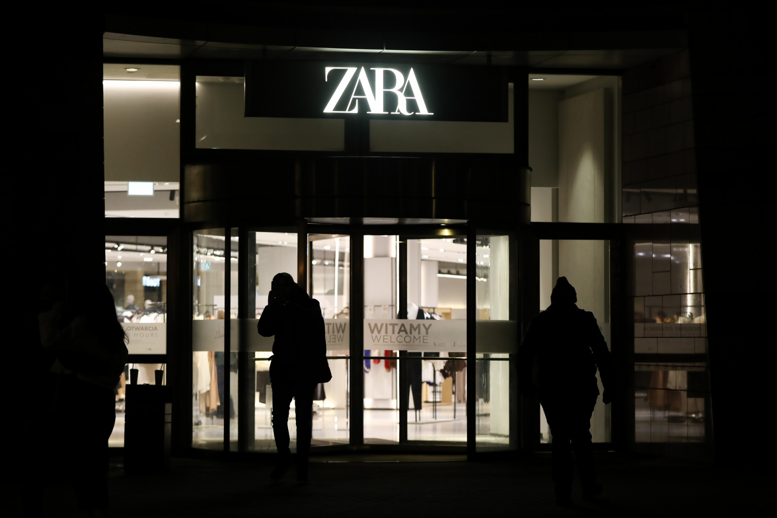 The Zara logo is seen on the street in Warsaw, Poland, on February 26, 2026. (Photo by Klaudia Radecka/NurPhoto via Getty Images)