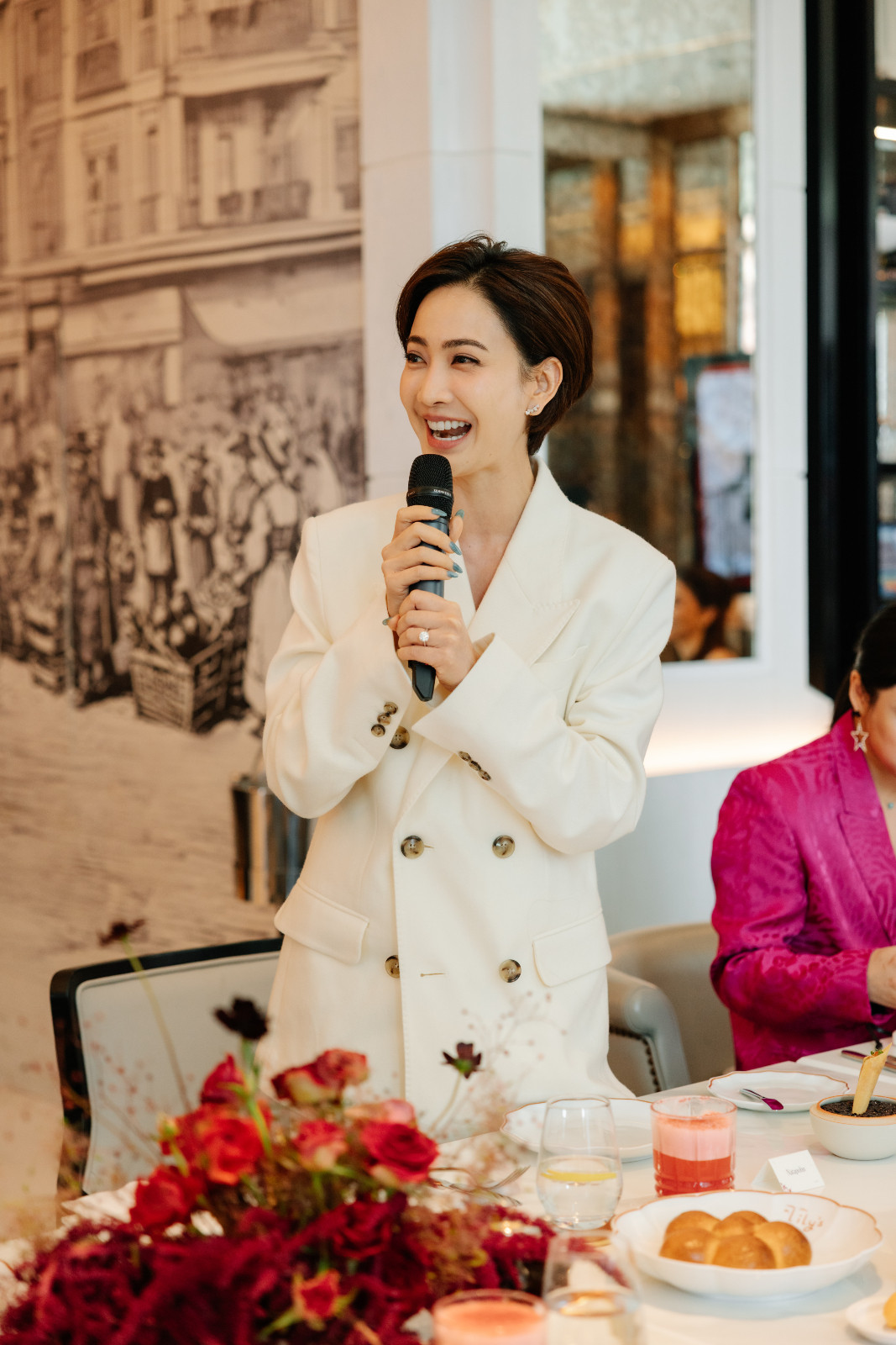 ณฐพร พรประภา นักแสดงและเจ้าของร้านข้าวเปียกเส้น (ภาพ: Tatler Thailand)