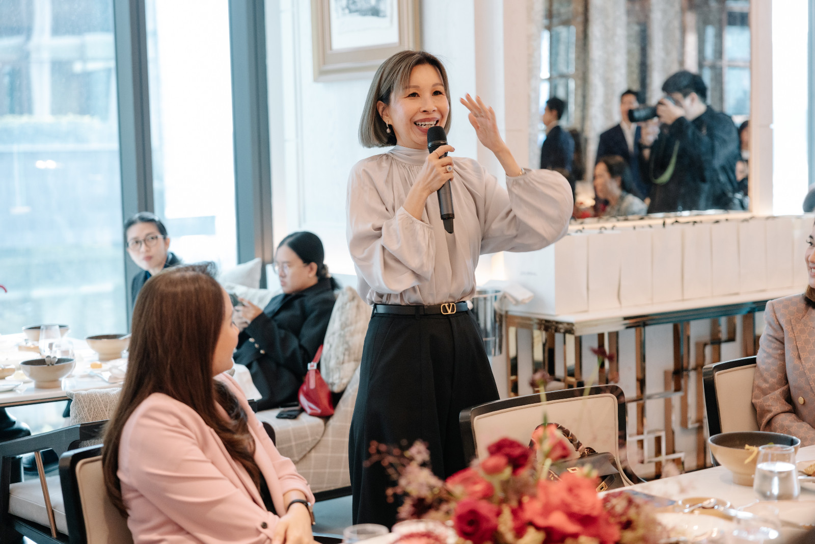 Stephanie Tay, Managing Director, Tatler Thailand & Singapore กล่าวขอบคุณแขกผู้มีเกียรติในงาน (ภาพ: Tatler Thailand)