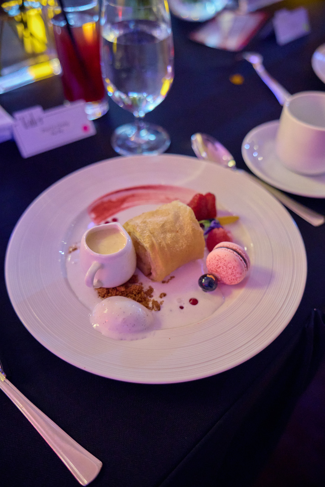 Apple strudle for dessert