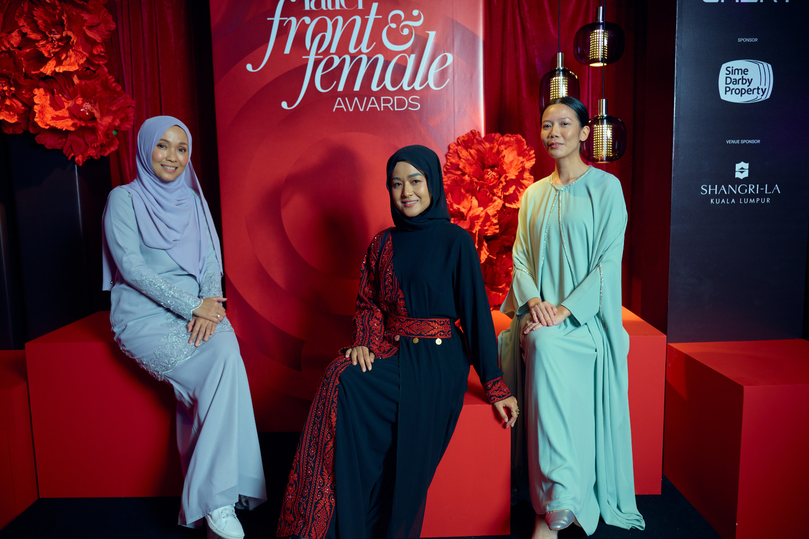 Aisya Rahman, Nurfarahin Romli and Almas Shahirah