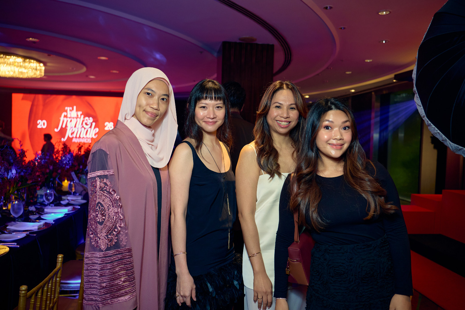 Aida Ihsani, Hannah Tan, Ellice Ng and Aida Zunaidi