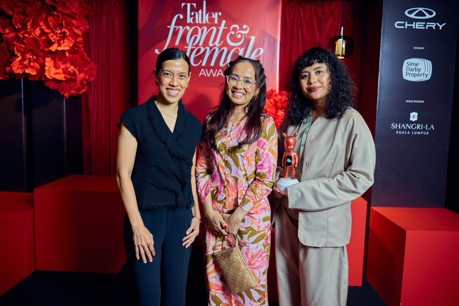 Datuk Nicol David, Emily Jeneble and Natasha Meera Riduan