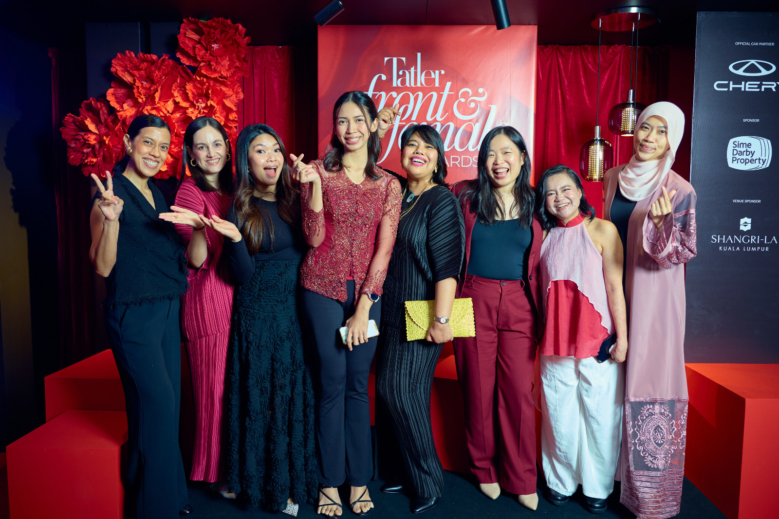 Datuk Nicol David, Mariani De Reyes, Aida Zunaidi, Fildzah Zukifli, Natasha Alias, Lily Sim, Fiona Tan and Aida Ihsani