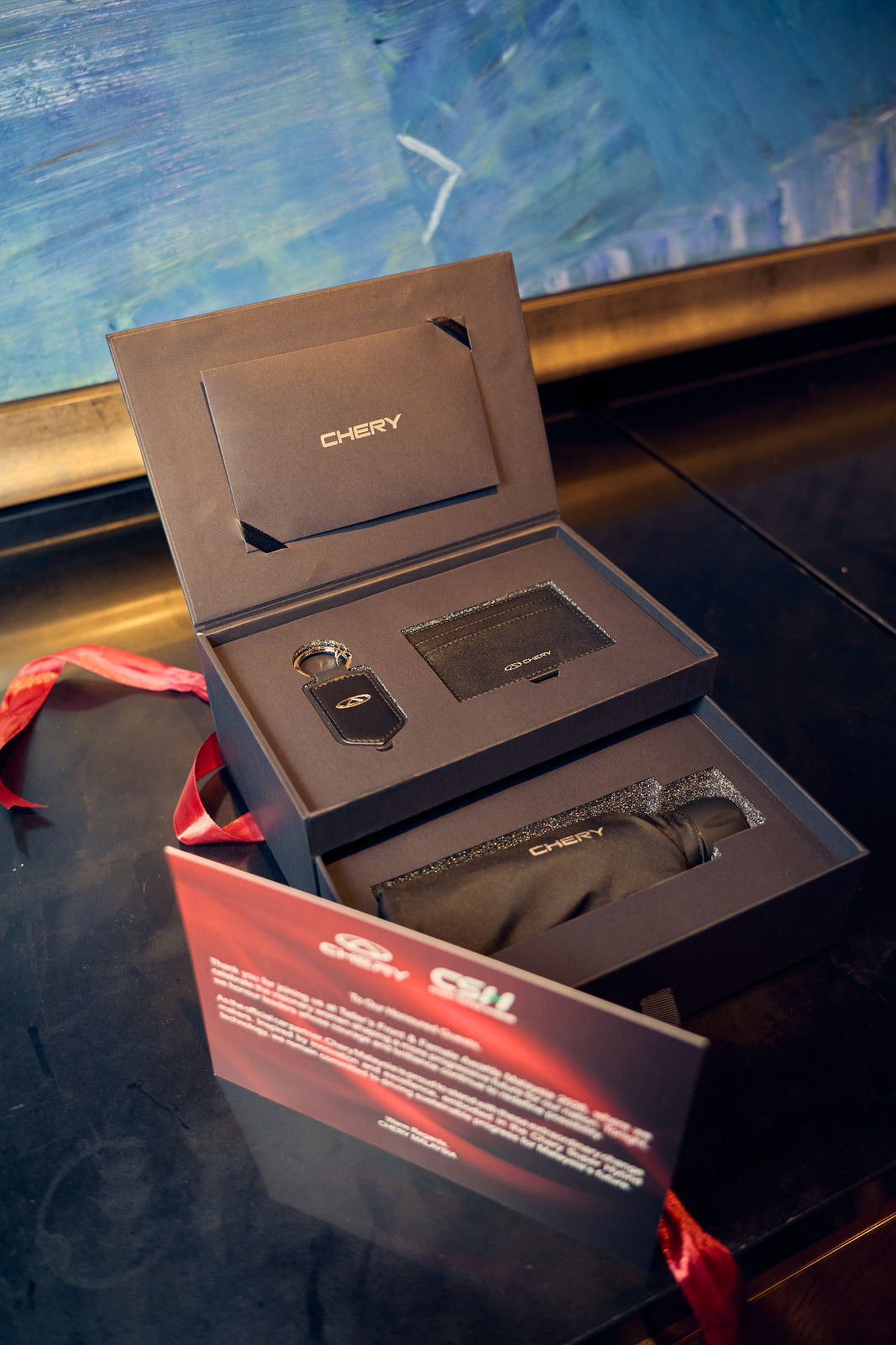 Special mementos by Chery for guests