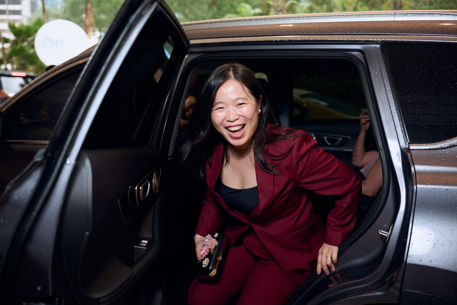Unbridled joy: Lily Li Hong Sim, founder of Strive and co-founder of Female Founders Malaysia and Southeast Asia (FFMYSEA) arrived in a Chery T7 PHEV