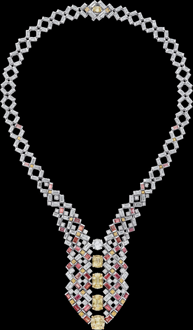 卡地亞 En Équilibre頂級珠寶系列Canesia 項鍊。(Photo: Cartier)
