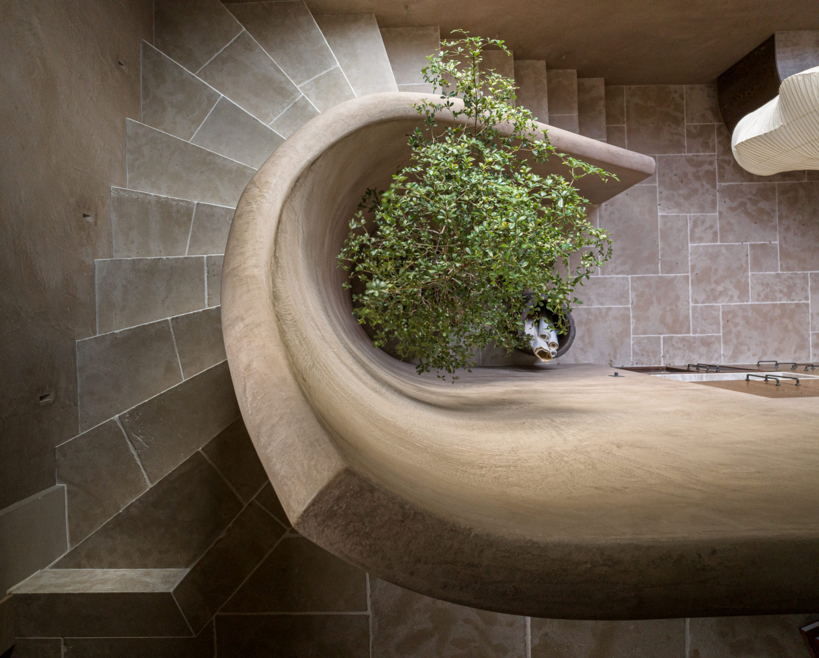 The staircase of the Hommeboys Interiors' home in Sonoma, California