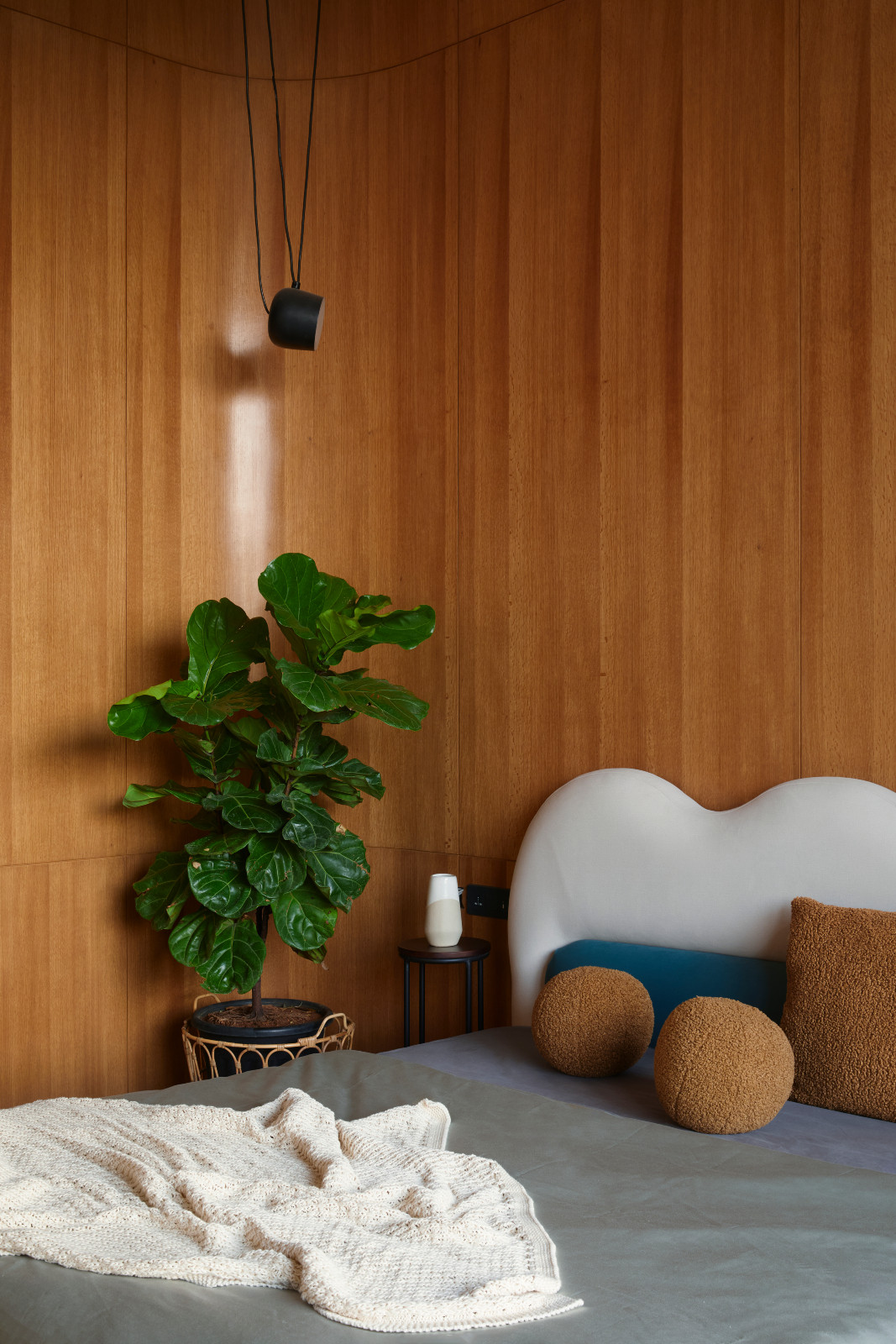 The eye-catching interplay of textures in a Hyderabad, India family home designed by Studio Nilasha