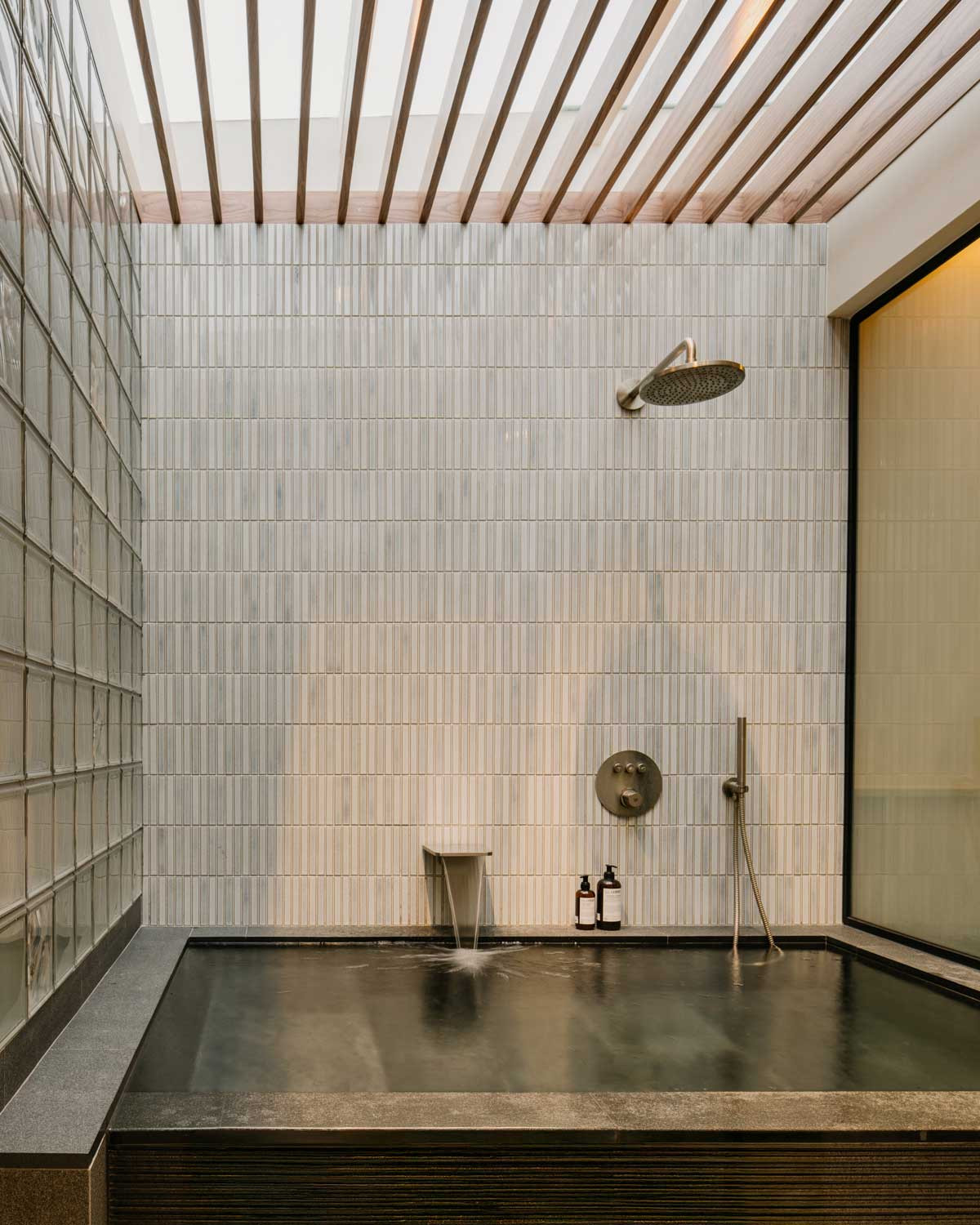 The onsen-inspired sunken bath