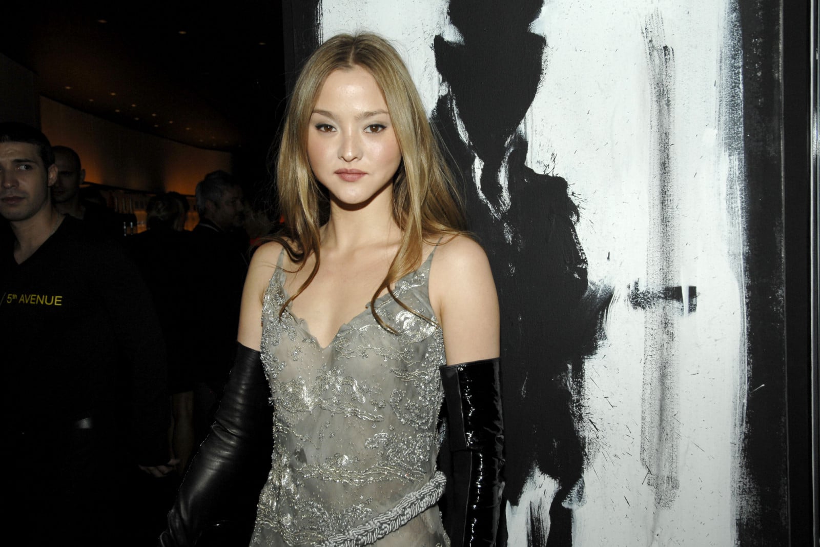 Devon Aoki attends Fashion's Night Out: Dinner to Preview the Richard Hambleton Exhibition at the Armani Ristorante on September 10, 2009 in New York City. (Photo by Neil Rasmus/Patrick McMullan via Getty Images)