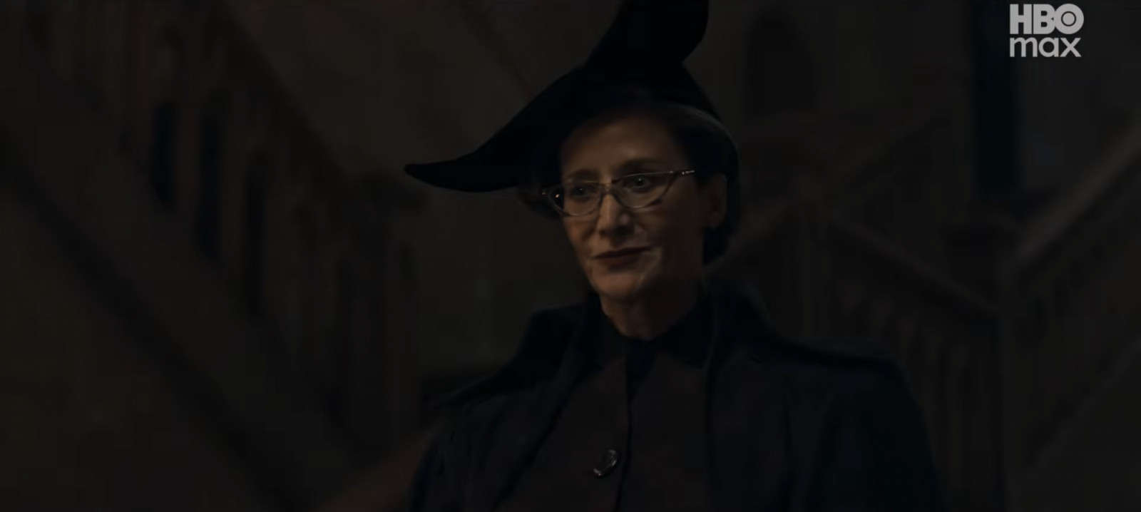 Janet McTeer looks the part as the new Professor McGonagall (Photo: Screncap from YouTube)
