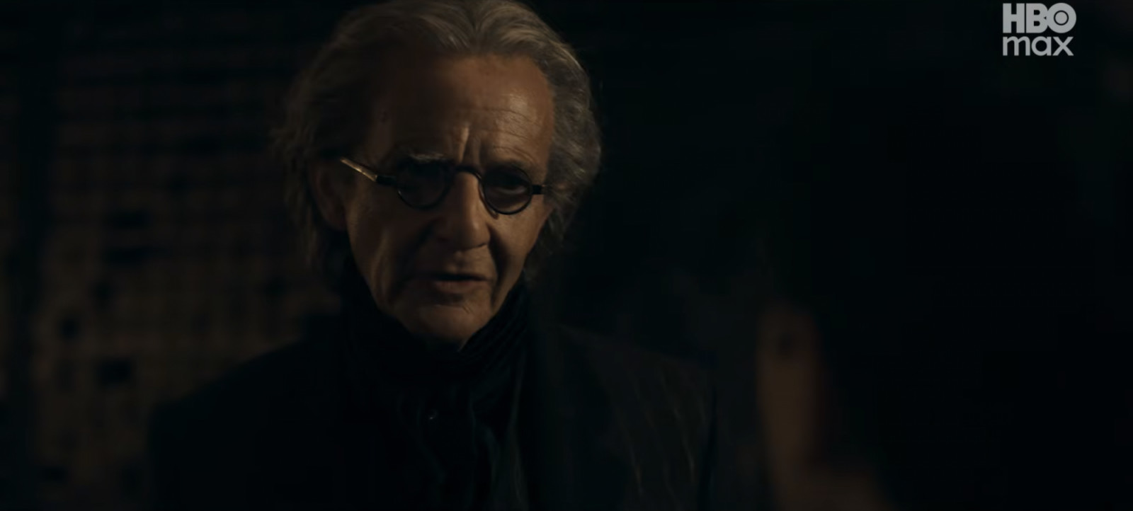Ollivander’s wand—and famous line—has been passed on from John Hurt to Anton Lesser (Photo: Screncap from YouTube)
