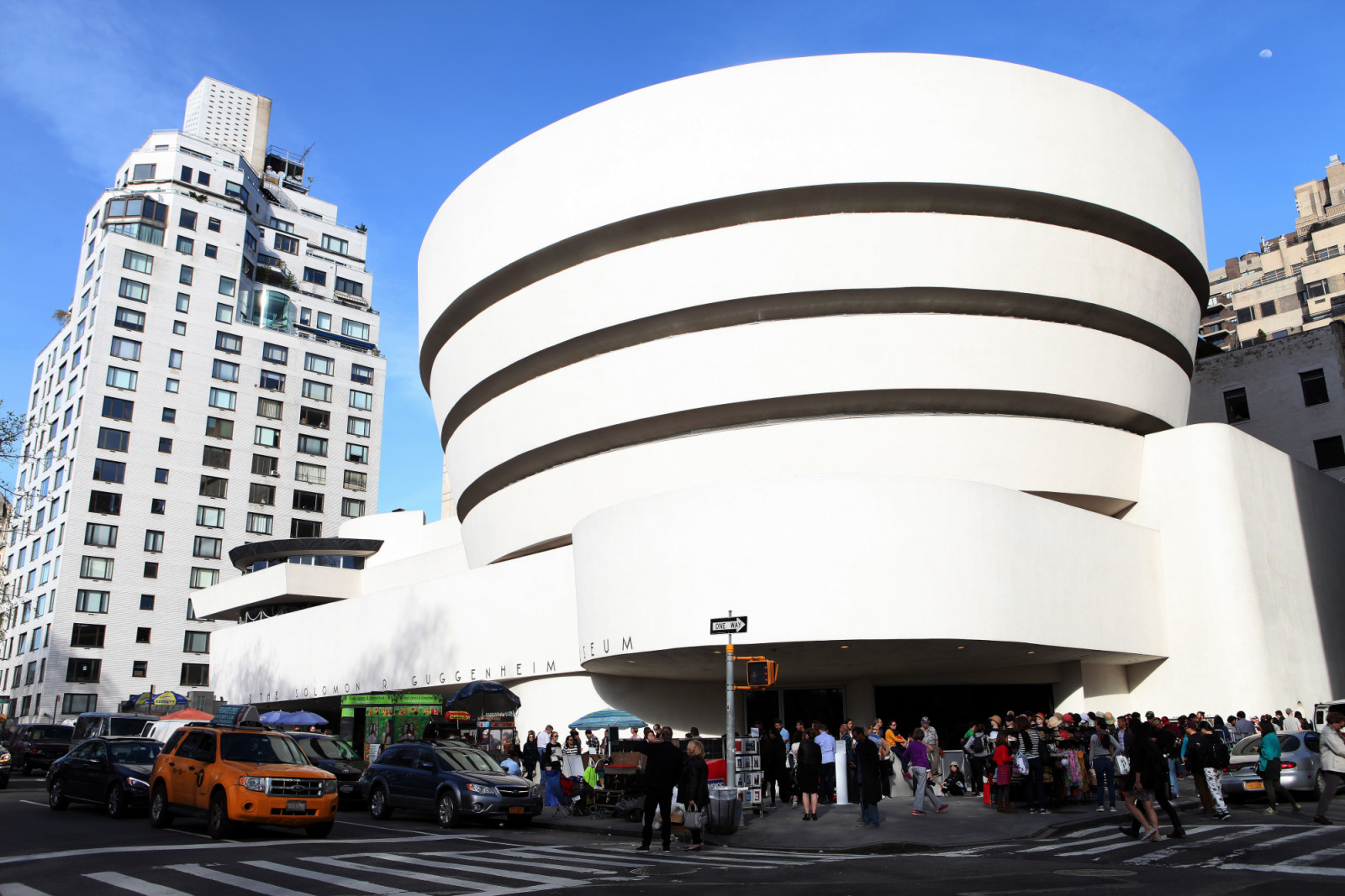 NEW YORK - APRIL 16: Frank Lloyd Wright's Solomon R. Guggenheim Museum in New York, New York on April 16, 2016. (Photo By Raymond Boyd/Getty Images)