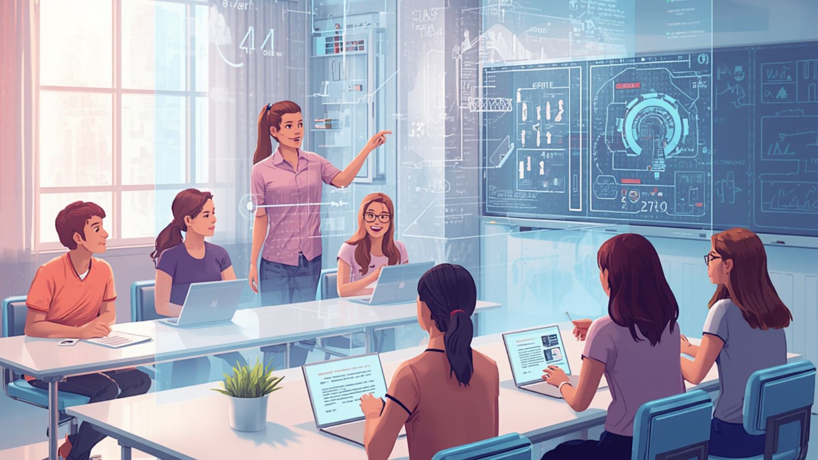 Technology with purpose: The goal is not to provide instant answers, but to help students understand how to arrive at them