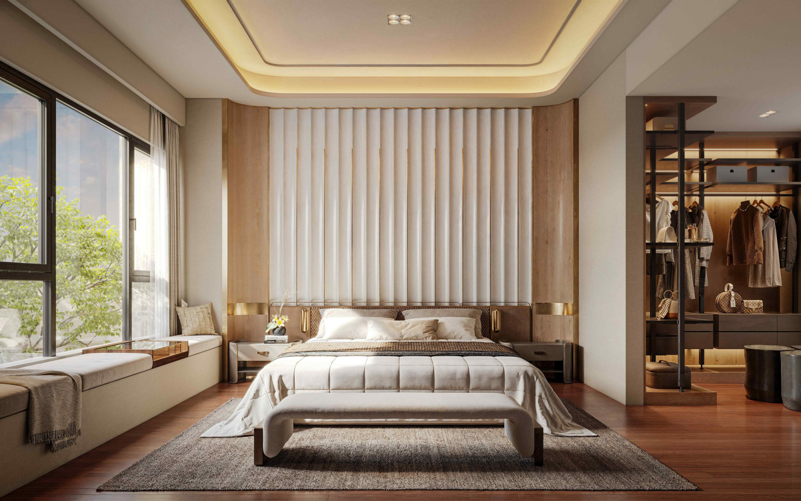 Timeless materials, organic textures, and maximised natural ventilation enhance both comfort and aesthetic appeal