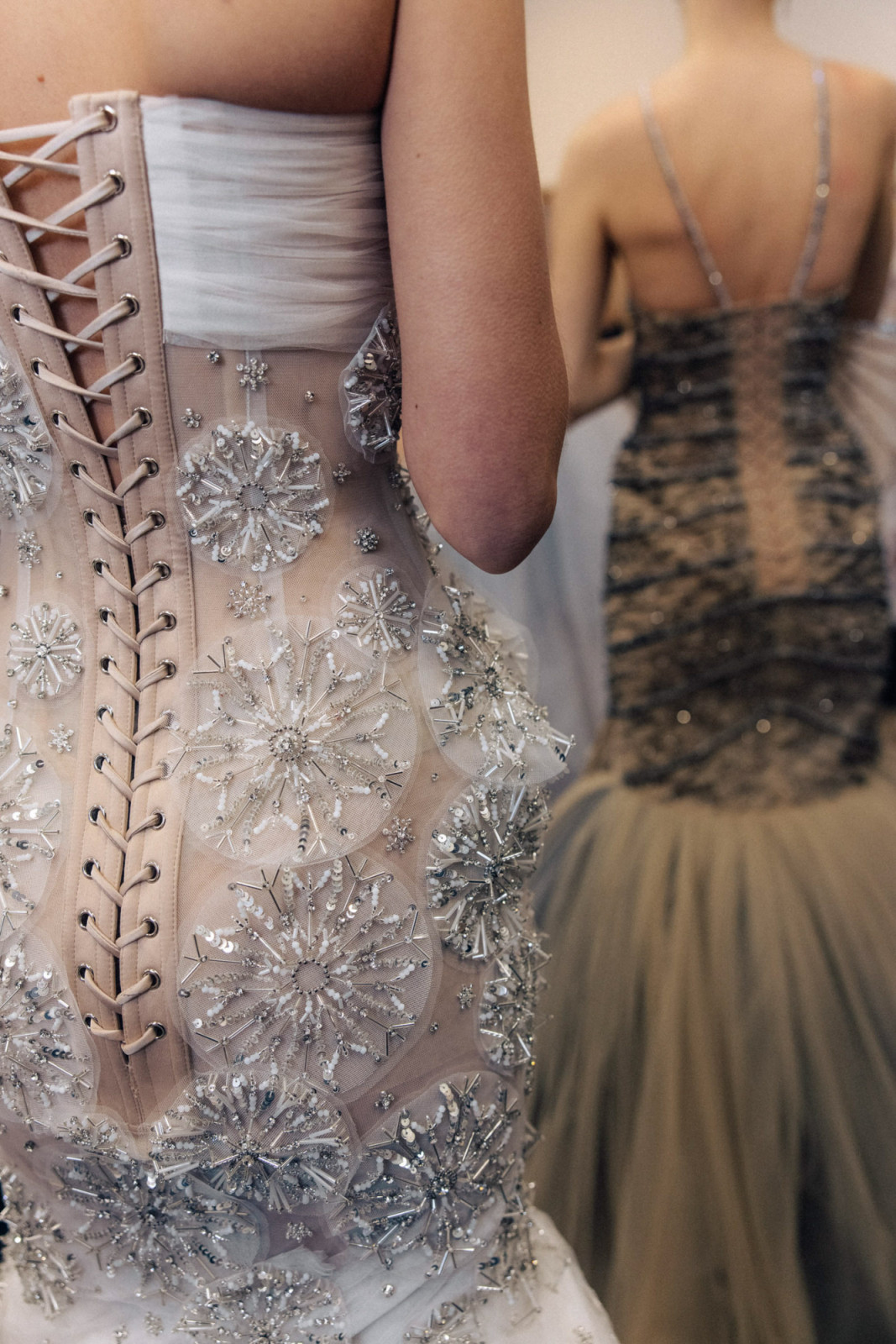 Detail from Phan Huy’s Haute Couture Fashion Week debut collection. (Photo: Huy Pham)