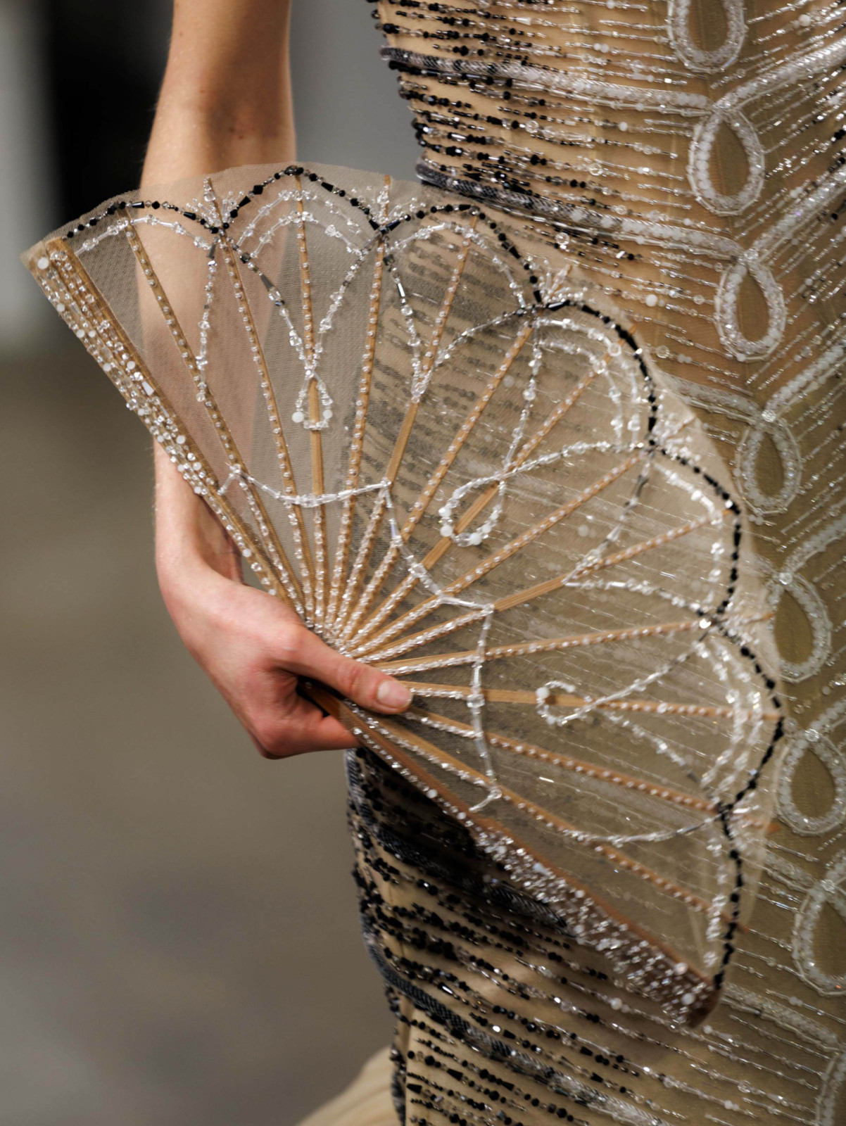 Detail from Phan Huy’s Haute Couture Fashion Week debut collection. (Photo: Huy Pham)