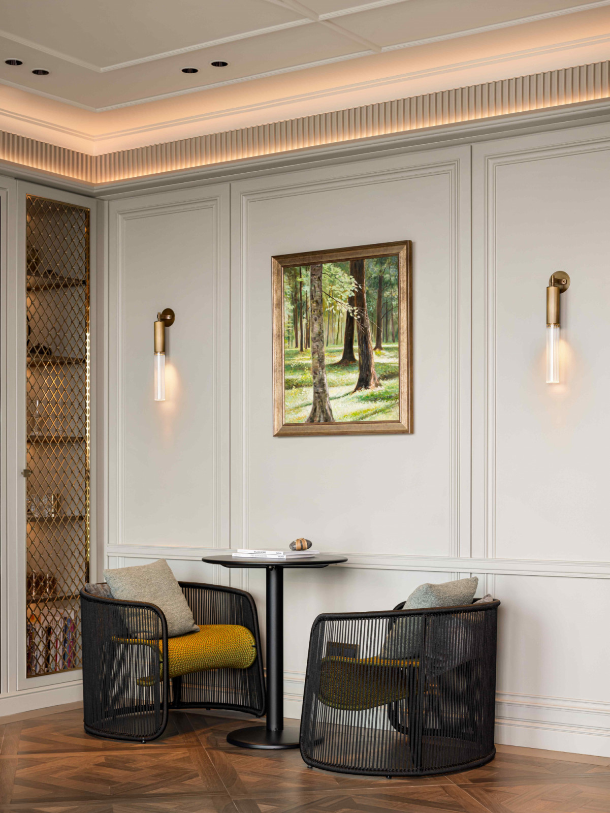 A curated mix of eclectic furniture adds vibrancy and character