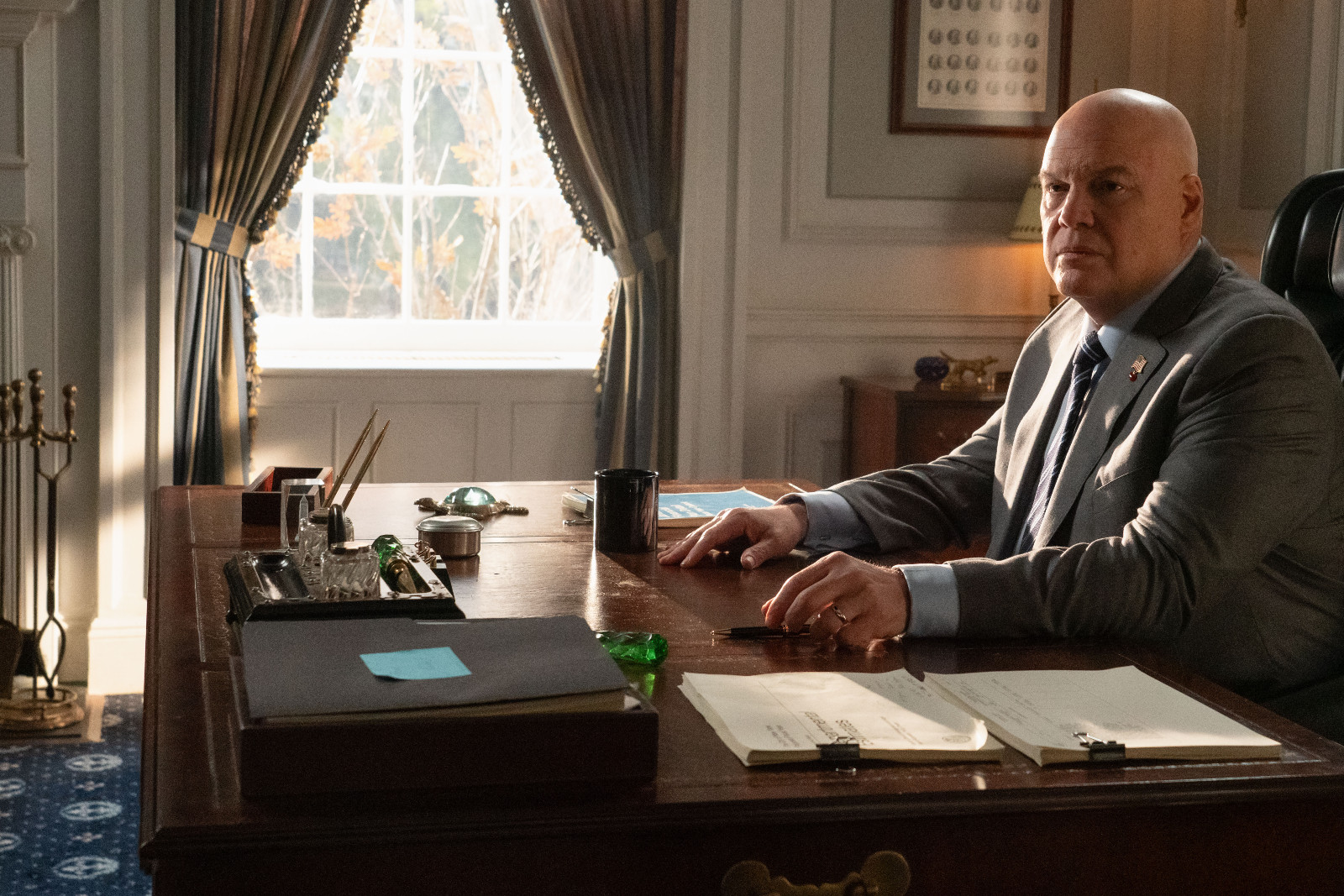 Wilson Fisk/Kingpin (Vincent D'Onofrio) in Marvel Television's DAREDEVIL: BORN AGAIN, exclusively on Disney+. Photo by Giovanni Rufino. © 2025 MARVEL.
