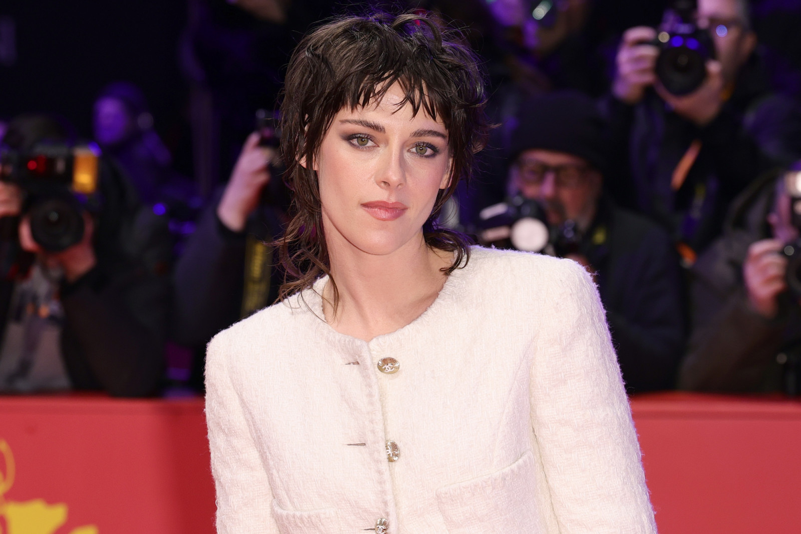 BERLIN, GERMANY - FEBRUARY 18: Kristen Stewart of the movie "Love Lies Bleeding" attends the "Sterben" (Dying) premiere during the 74th Berlinale International Film Festival Berlin at Berlinale Palast on February 18, 2024 in Berlin, Germany. (Photo by Andreas Rentz/Getty Images)