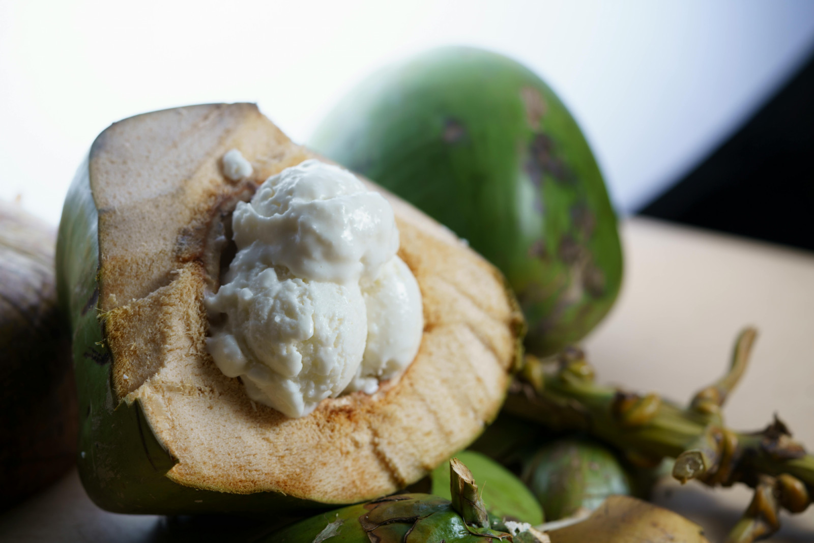 Coconut ice cream