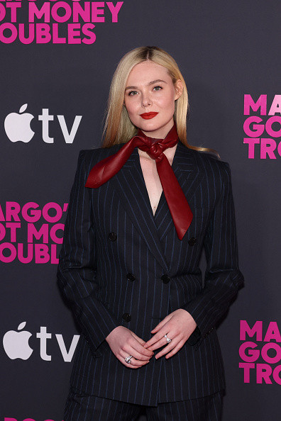US actress Elle Fanning attends the premiere of Apple TV's "Margo's Got Money Troubles" at Regal Union Square in New York on April 8, 2026. (Photo by ANGELA WEISS / AFP via Getty Images)