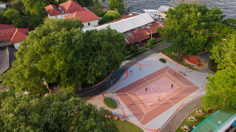 Suan San pocket park หนึ่งในสวนสาธารณะสำหรับชุมชนที่ Shma ออกแบบ (ภาพ: Shma)