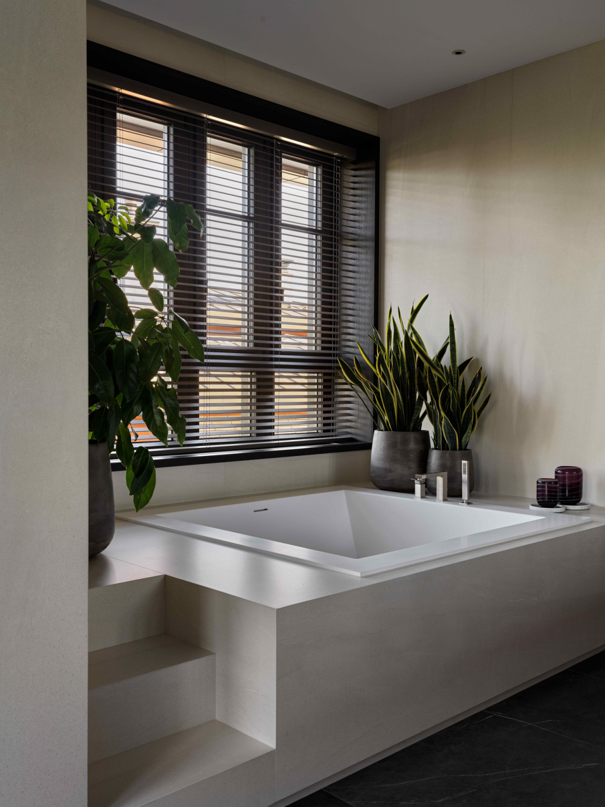 The subdued palette reinforces the overarching sense of calm
