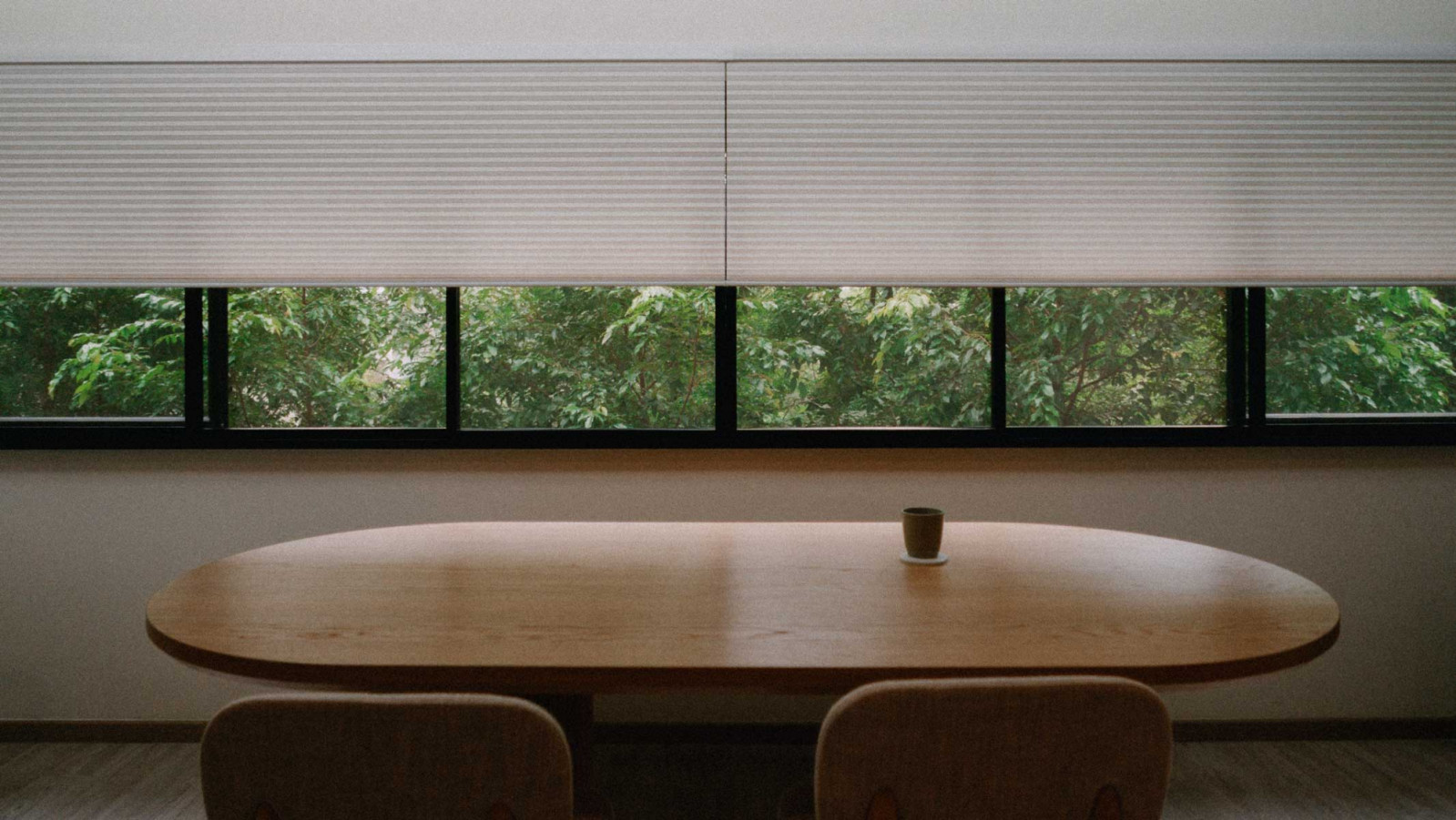Everyday Curtain’s honeycomb blinds trap air within their structure, keeping indoor spaces cooler and minimising external noise