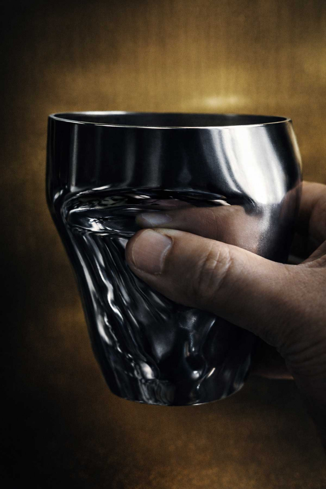 An organically shaped cup created in collaboration with Lavavella