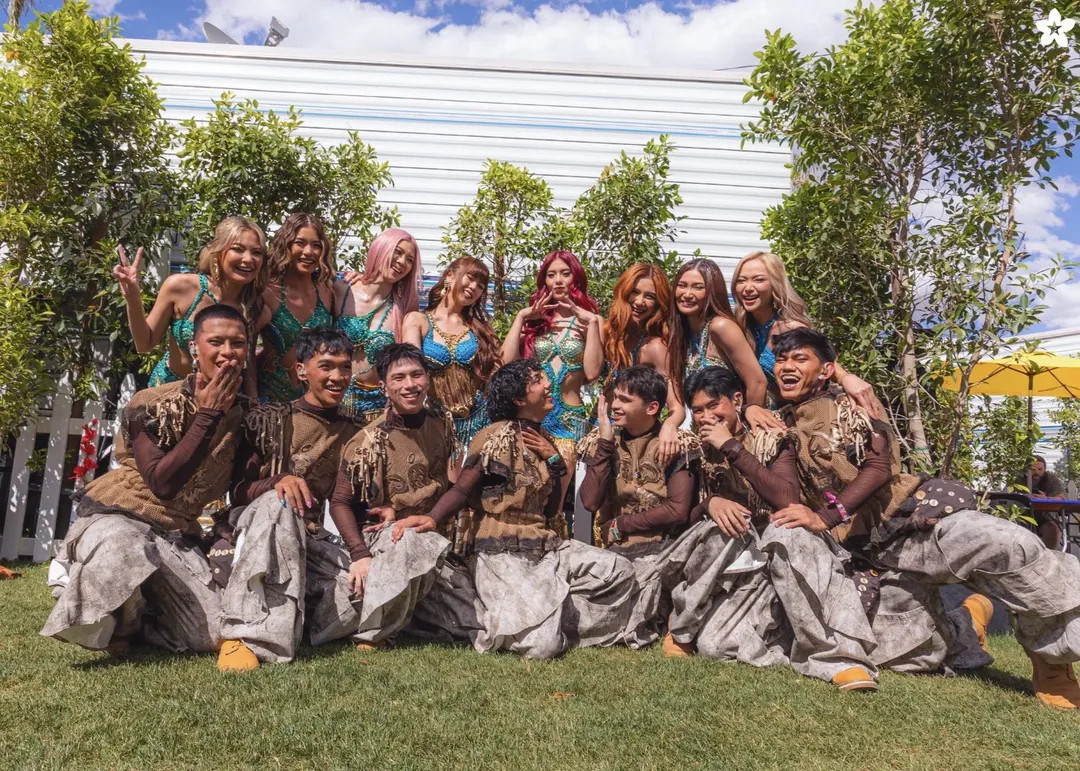 Bini and their dancers for 2026 Coachella Weekend 1 (Photo: Instagram / @renanpacson)