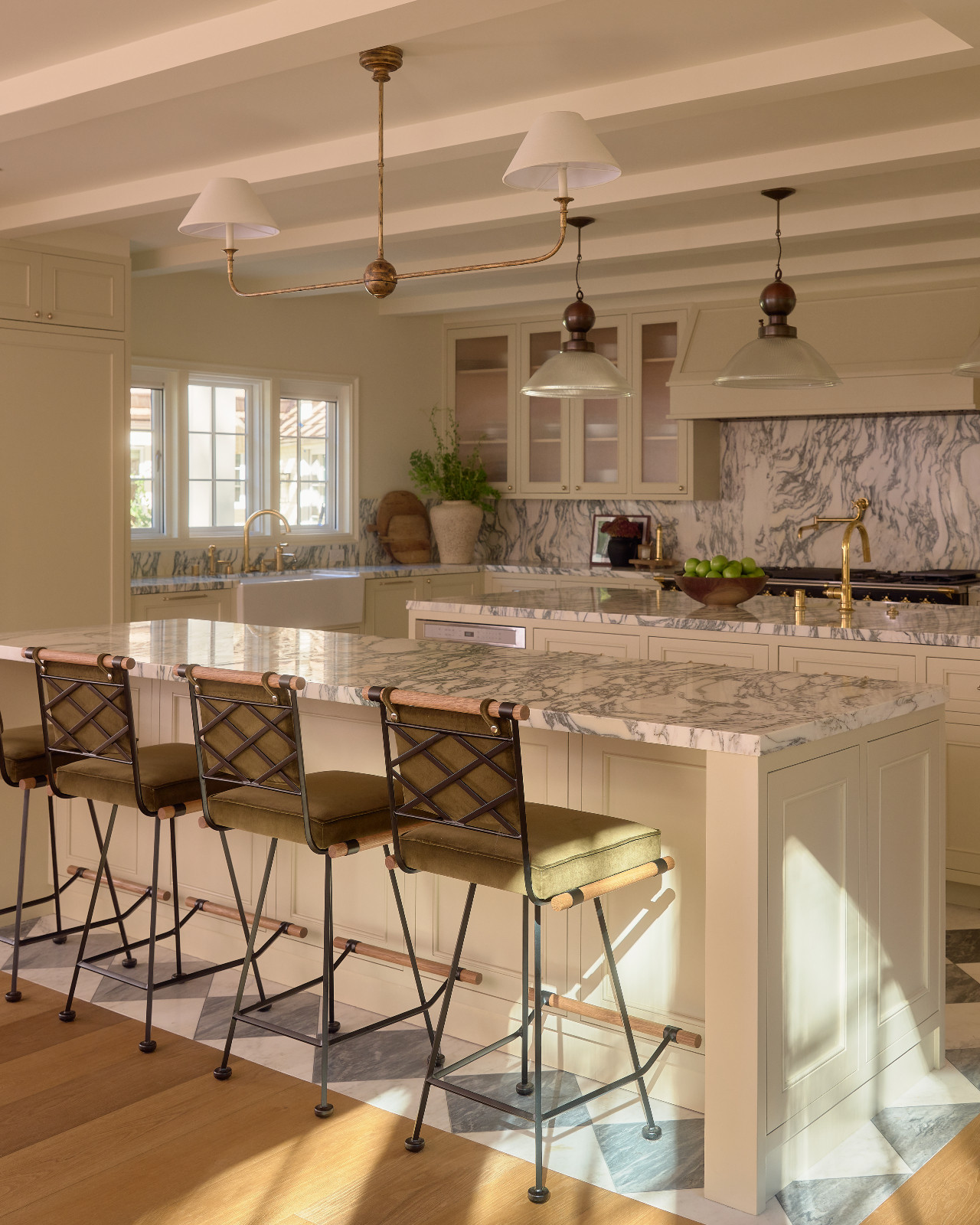The kitchen in a Los Angeles, California home designed by Gianpiero Gaglione Interior Design
