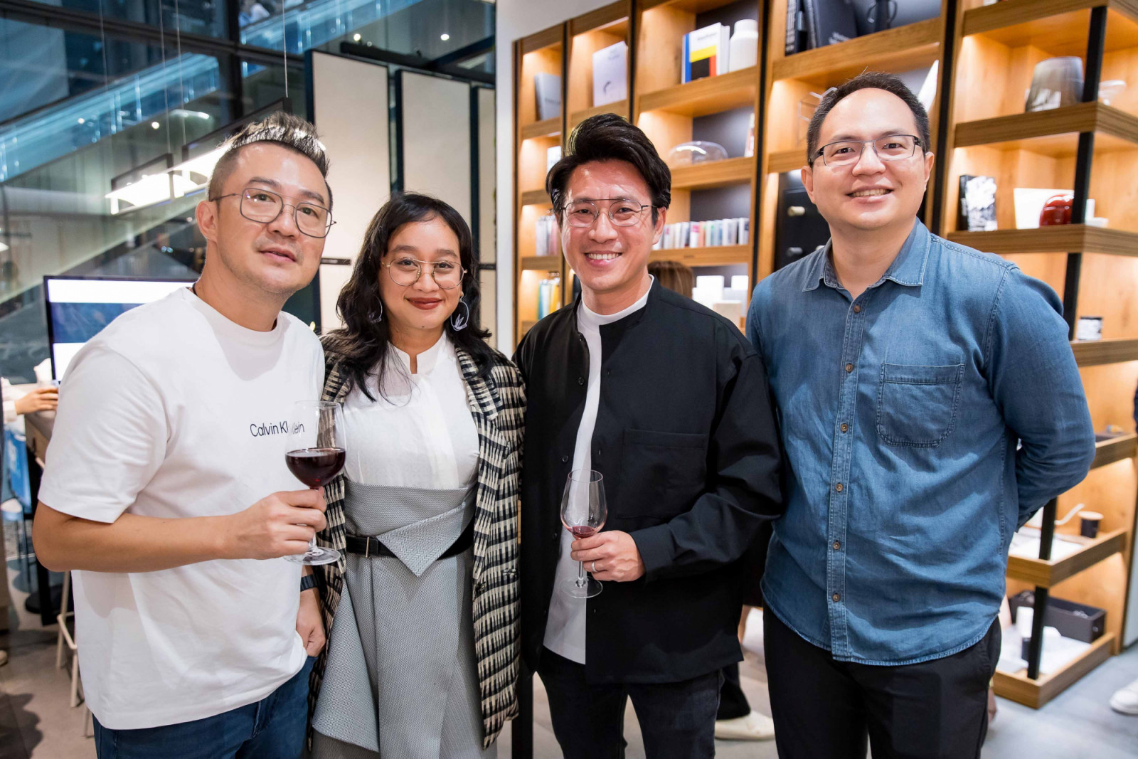 John Au, Asih Jenie, Bu Shu Kun and guest