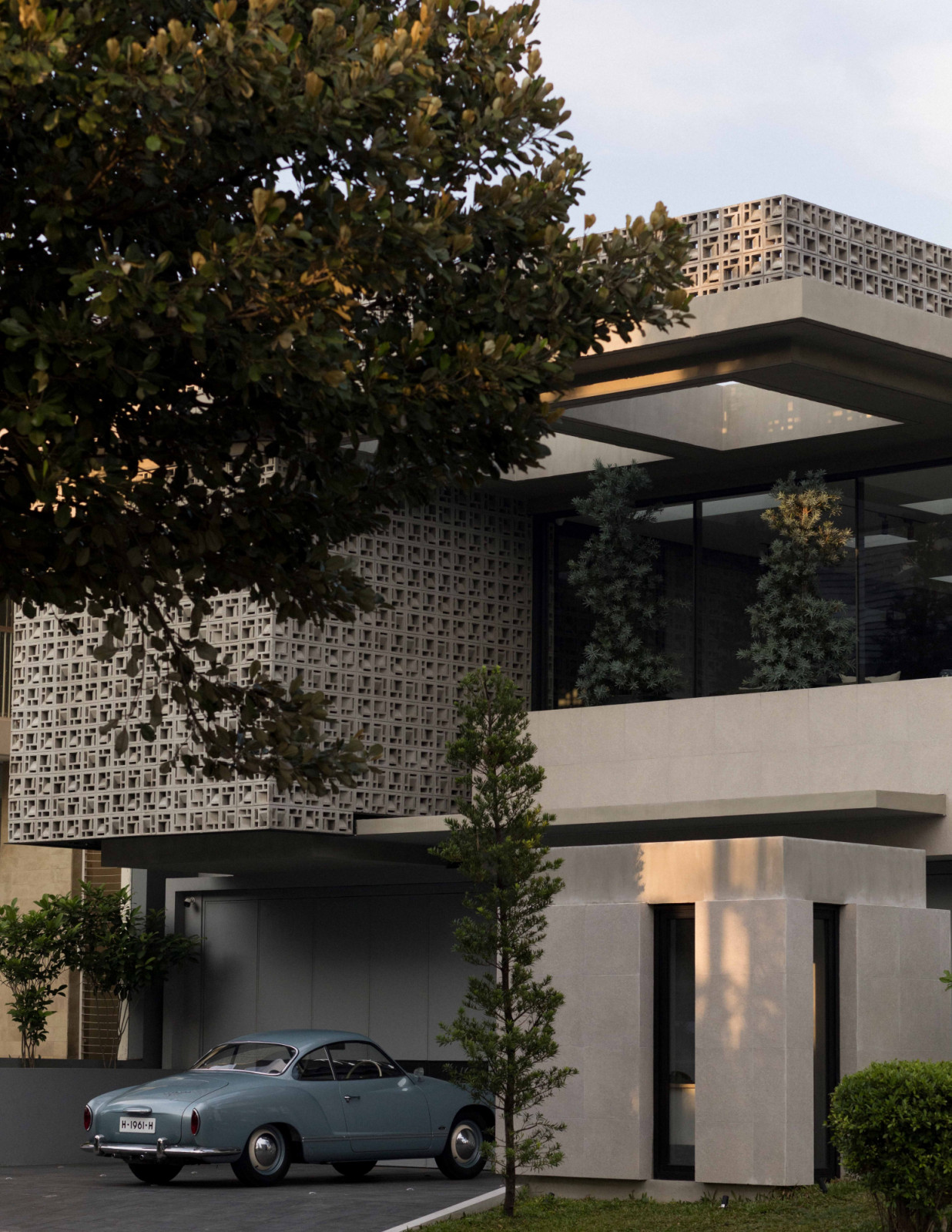 The Continental shifts to a more modern architectural expression on the opposite façade