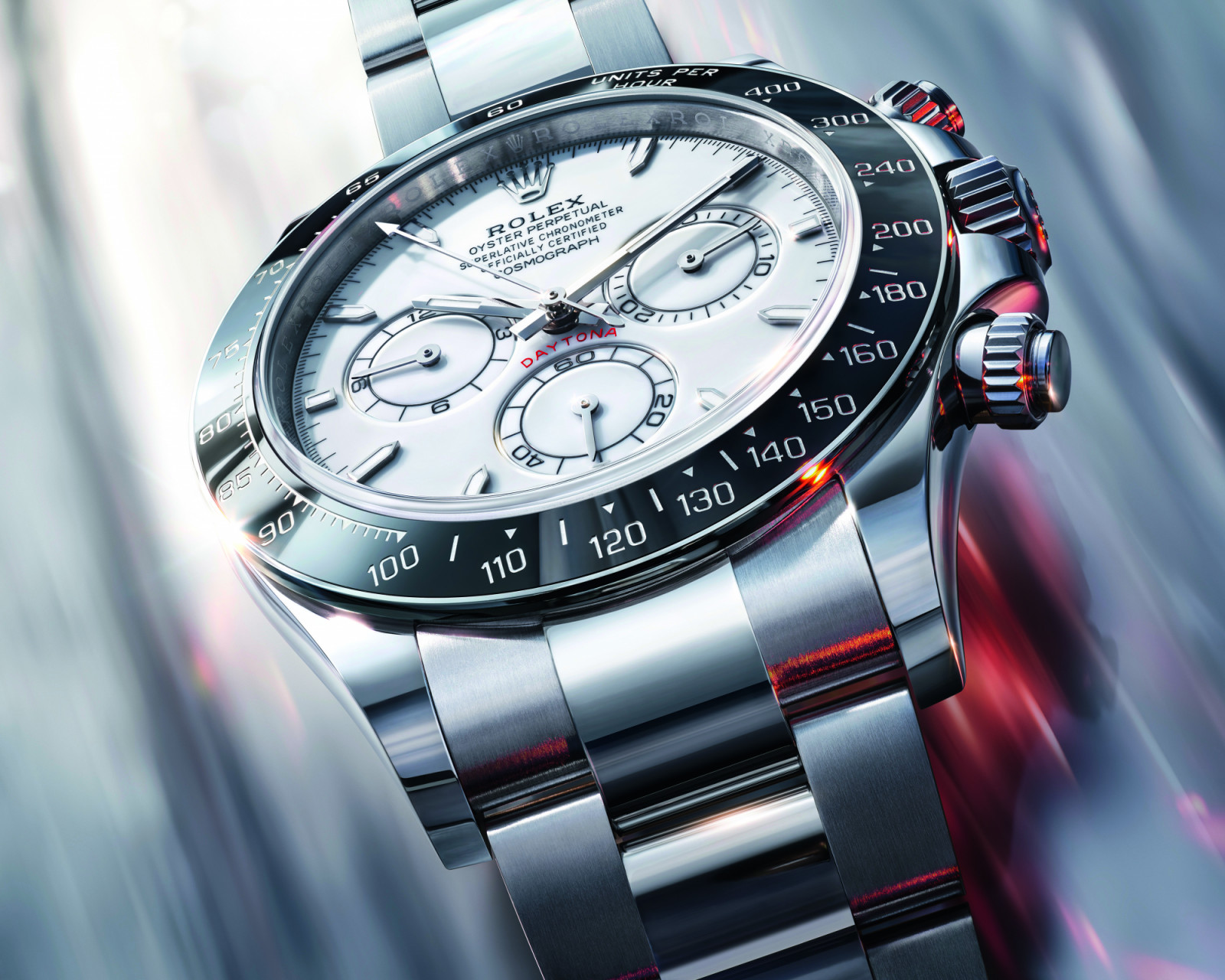 Rolesium edge of the Oyster Perpetual Cosmograph Daytona bezel